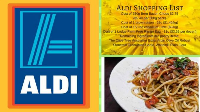 Aldi Free Foods Shopping List Slimming World Keto Weight Watchers